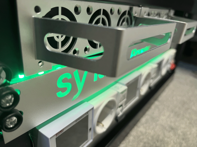 The Power Hub rack